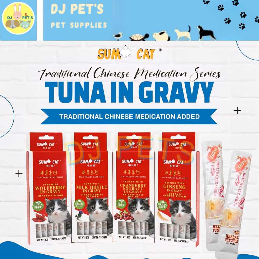 Sumo Cat Treats Health Care Series 15g isi 6pcs Snack Cemilan Kucing Enak , Lezat dan Sehat dengan M