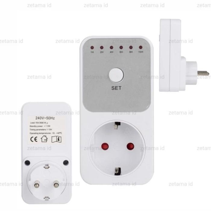 Stop Kontak Timer Digital Colokan Timer Woo