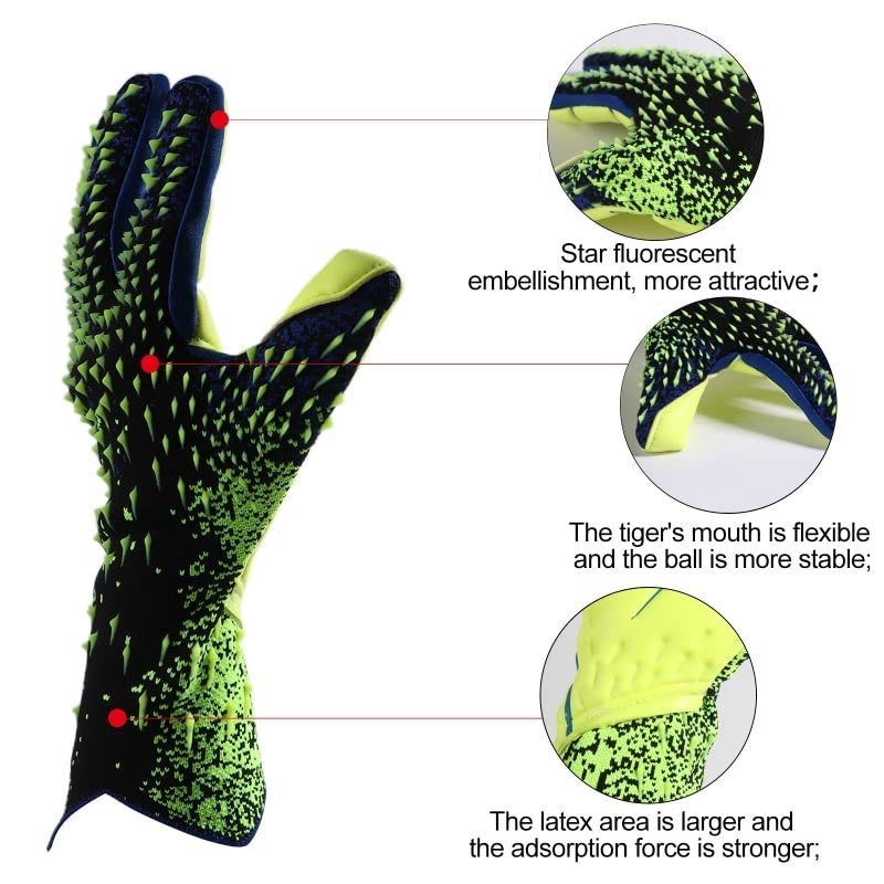 Professional Goalkeeper Gloves Adults Kids Football Latex Thickened Protection  Goalkeeper Soccer Sp