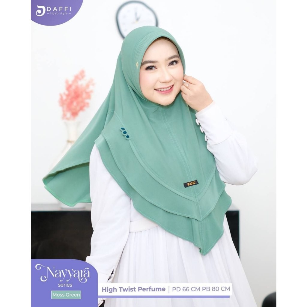 DAFFI HIJAB ORI - Bergo Nayyara Daffi Hijab Terbaru Jersey Premium