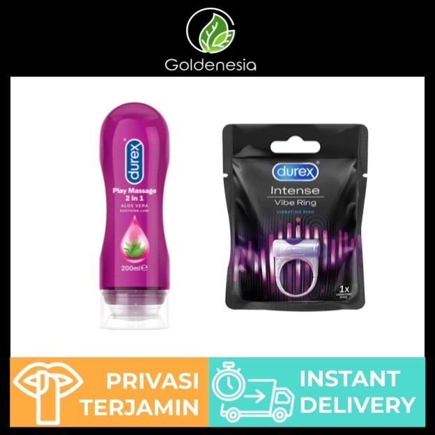 terbaru di toko zeamart Durex Play Massage 2 in 1 + Durex Play Vibration -PRIVASI 100% AMAN-