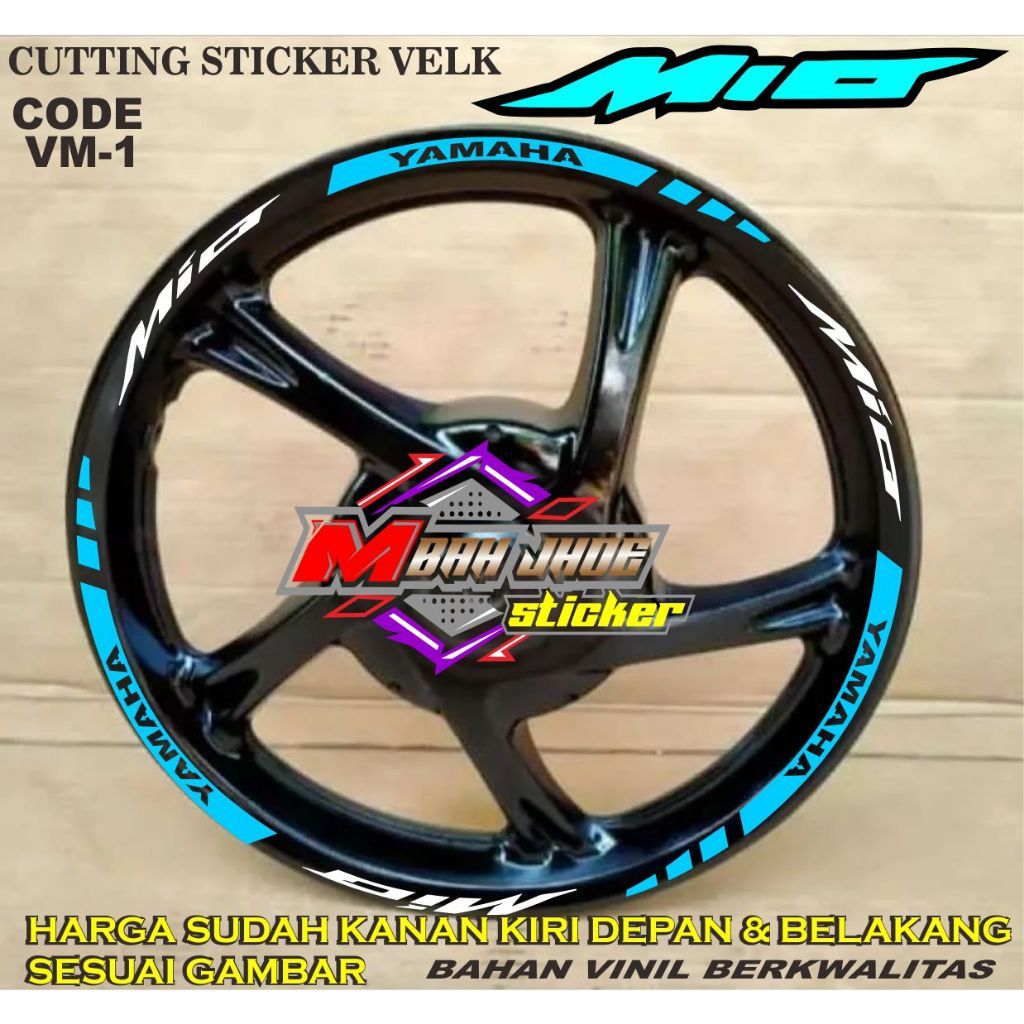 Sticker velk Mio/sticker mio velg