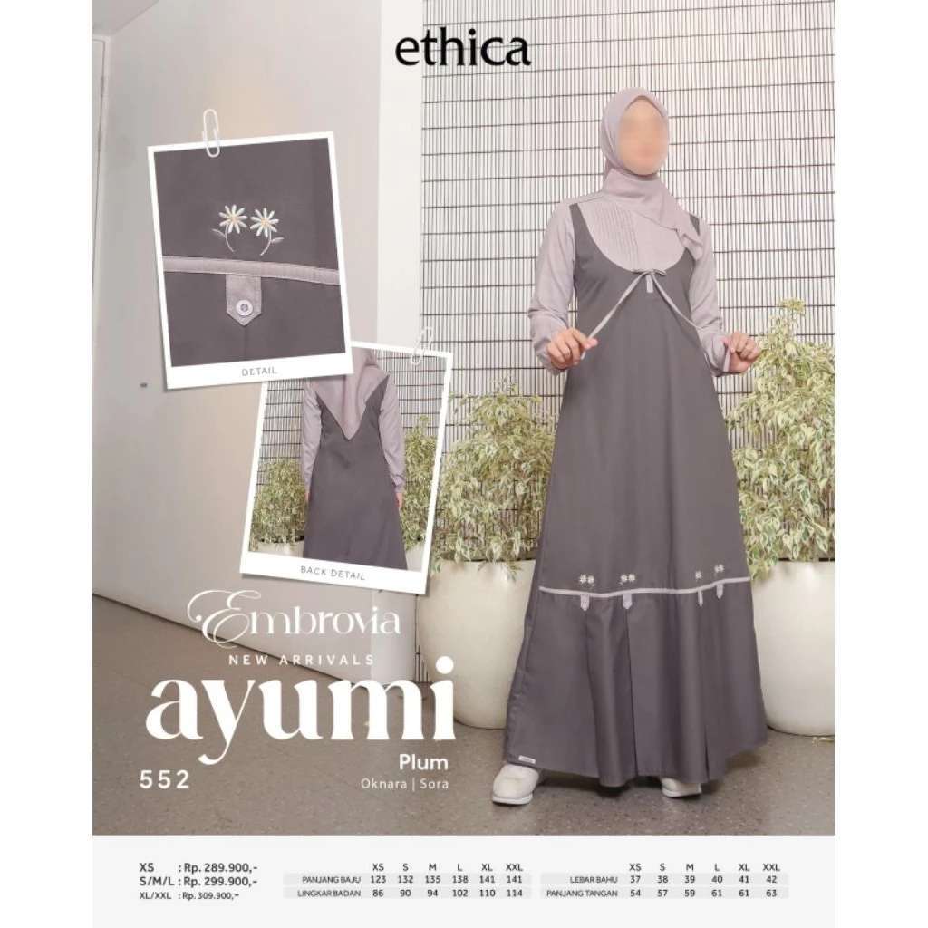 ETHICA GAMIS DEWASA AYUMI 552 PLUM