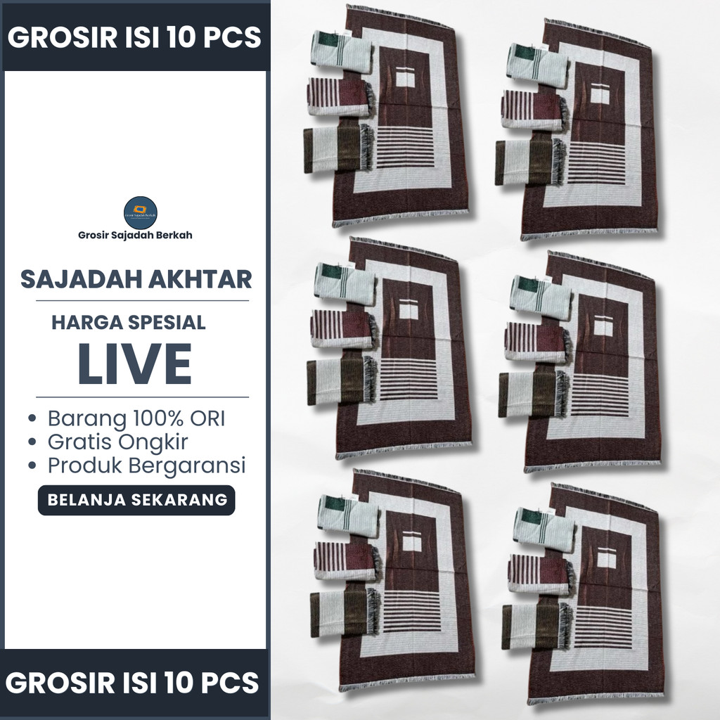 Grosir Sajadah Travel Minimalis (Isi 10) Souvenir Umroh Haji