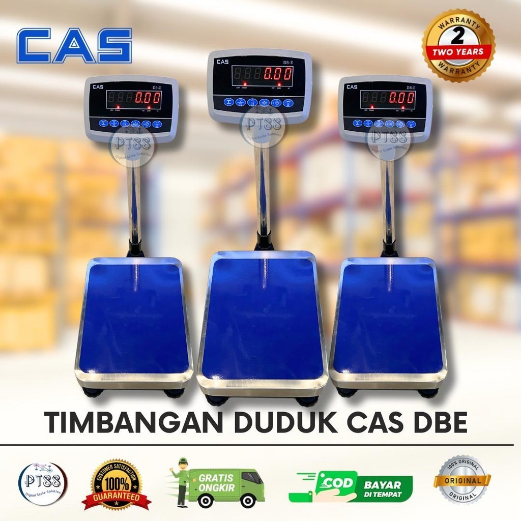 Timbangan digital CAS DB-E 100kg x 5gram / Timbangan barang serbaguna 100kg Bergaransi