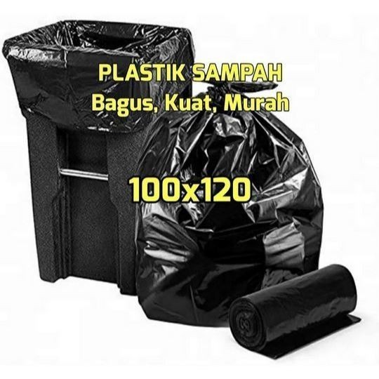 Kantong Sampah Hitam 100 x 120 cm – Plastik Besar untuk Pabrik & Workshop