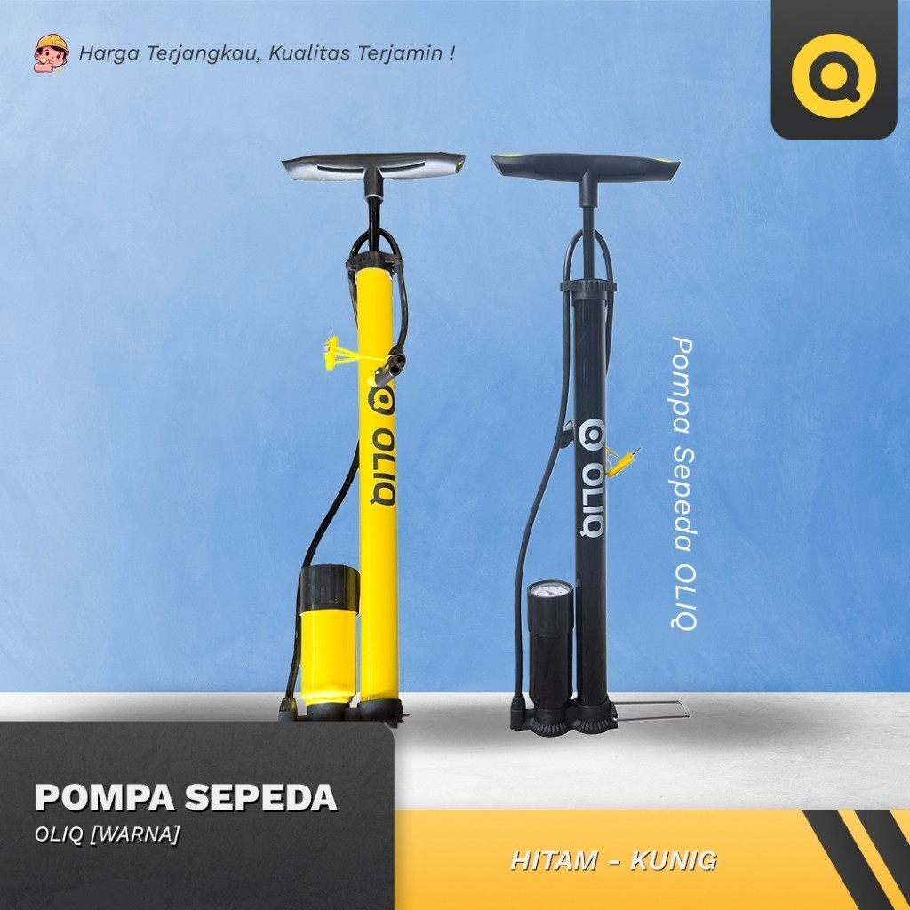 Pompa Angin Serbaguna Viper Oliq dengan Indikator - Pompa Ban Motor Mobil Bola