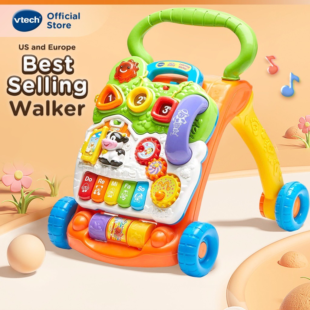 Discount!!!!! Vtech Baby Walker - Toddler Sit To Stand Learning Walker Music Toys - Orange