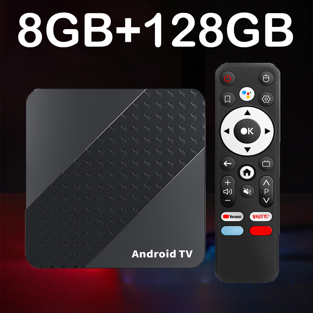 X10 RK3518 Android 14 Smart TV Box Bluetooth 5.4 Ram 4GB 8GB Rom 64GB 128GB Wifi6 Dual Wifi 5G 8K Go