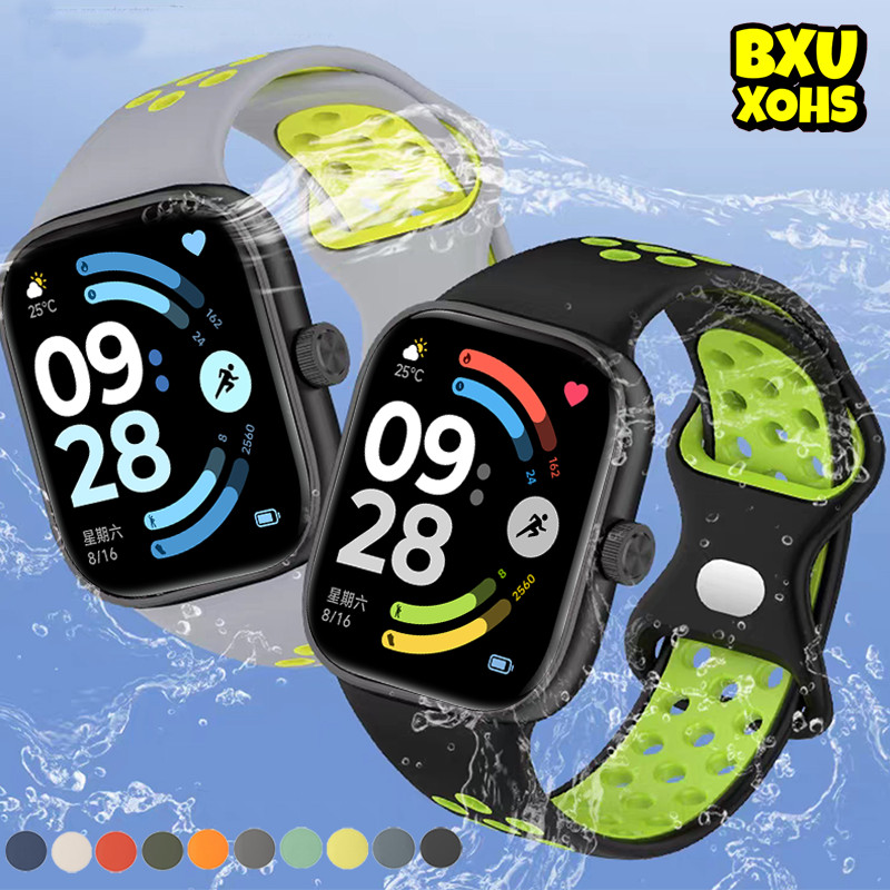 Silicone Rubber Band Strap for Redmi Watch 6 / Redmi Watch 5 / Redmi Watch 4 Strap Tali Jam Tangan S
