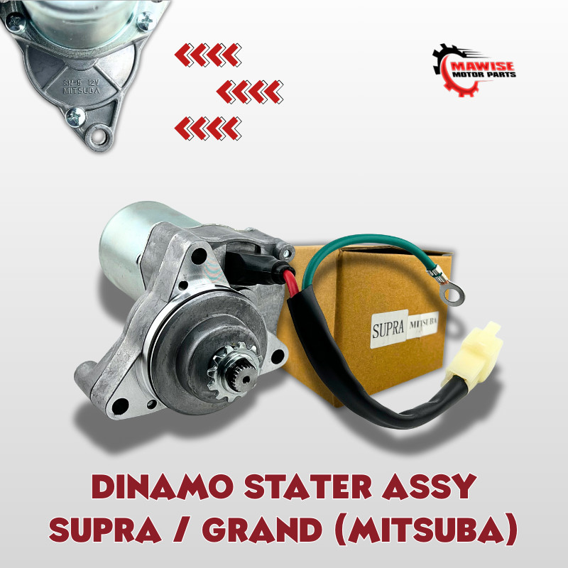 DINAMO STATER ASSY SUPRA / GRAND MITSUBA – DINAMO STARTER SUPRA FIT / REVO LAMA / LEGENDA / PRIMA