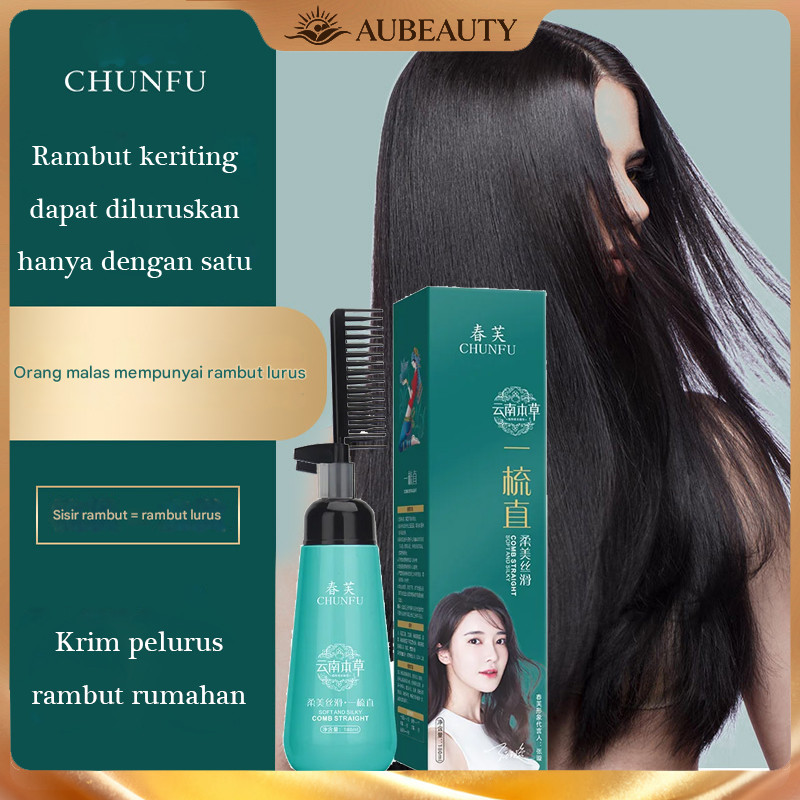 Aubeauty 180ml Pelurus rambut/krim pelurus rambut permanen/perekat/alat pelurus rambut yang membuat 