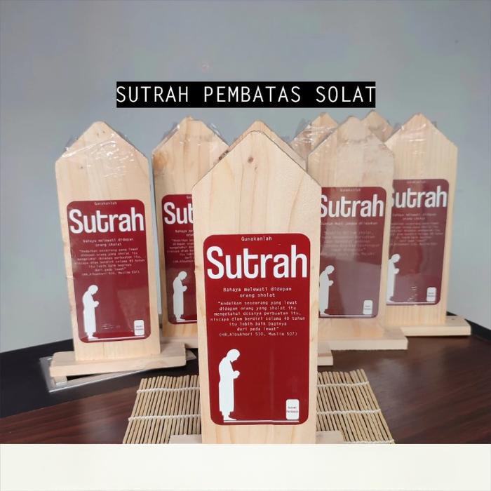 Sutrah Pembatas Sholat Stiker Tempel 30 cm Sutrah Pembatas Shaf Shalat