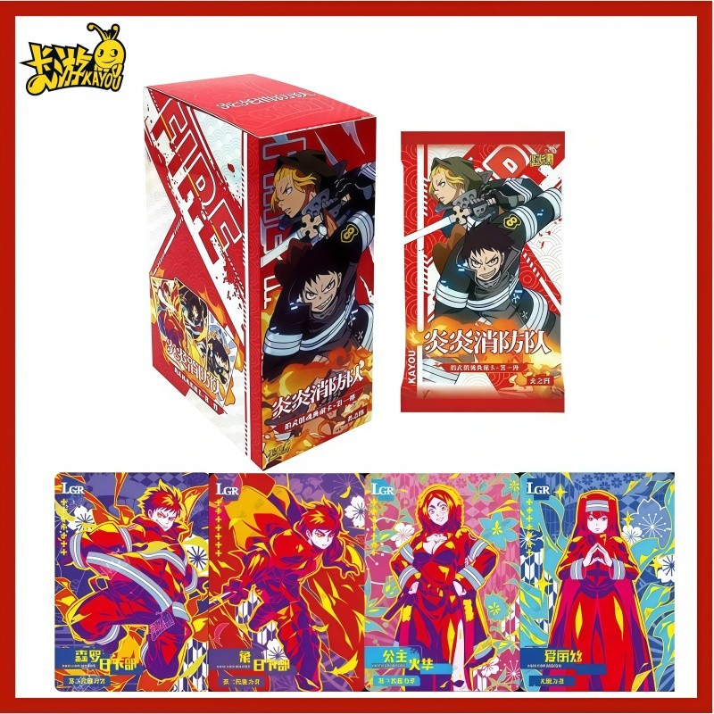 KAYOU Fire Force Card Shinra Kusakabe Arthur Boyle Maki Oze LGR Comics Peripheral Full Set of Card C