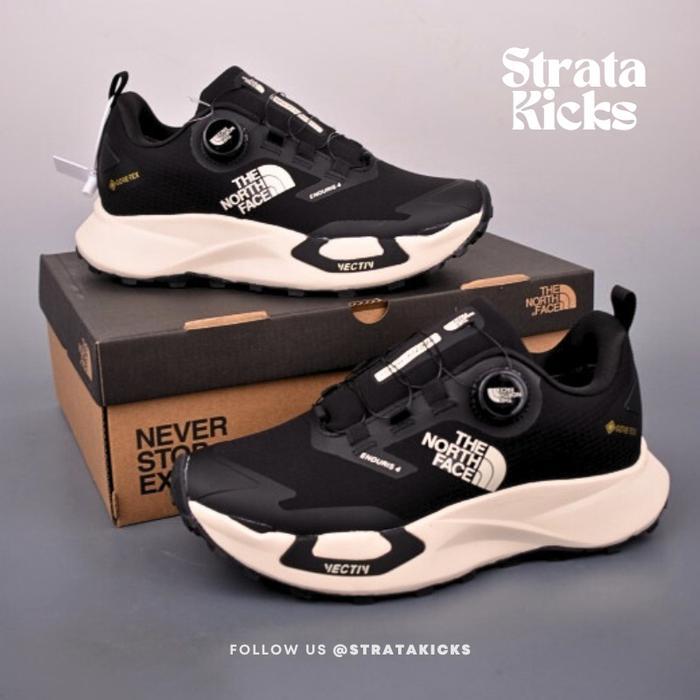 The North Face M Vectiv Enduris Low "Black And White" Trail Running Sneaker Shoes Nf0A1Aep-73T (Size