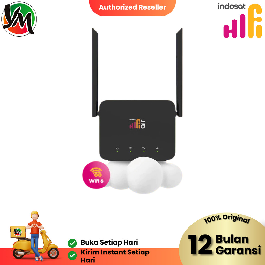 Modem HKM Hifi Air HKM0127+ Modem Wifi Router Wireless 4G LTE Garansi Resmi for Indosat Tri