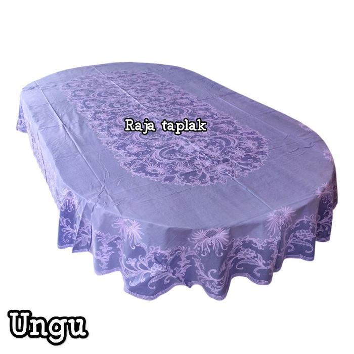 Taplak meja makan 6 kursi oval vinil /taplak meja makan 6 kursi oval PVC anti air waterproof motif c