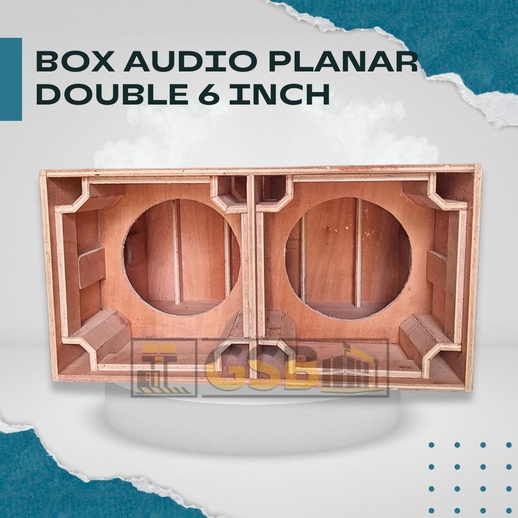 Box Speaker 6 Inch Planar Double Kayu Lapis 9 mm untuk Karakter Suara Jelas