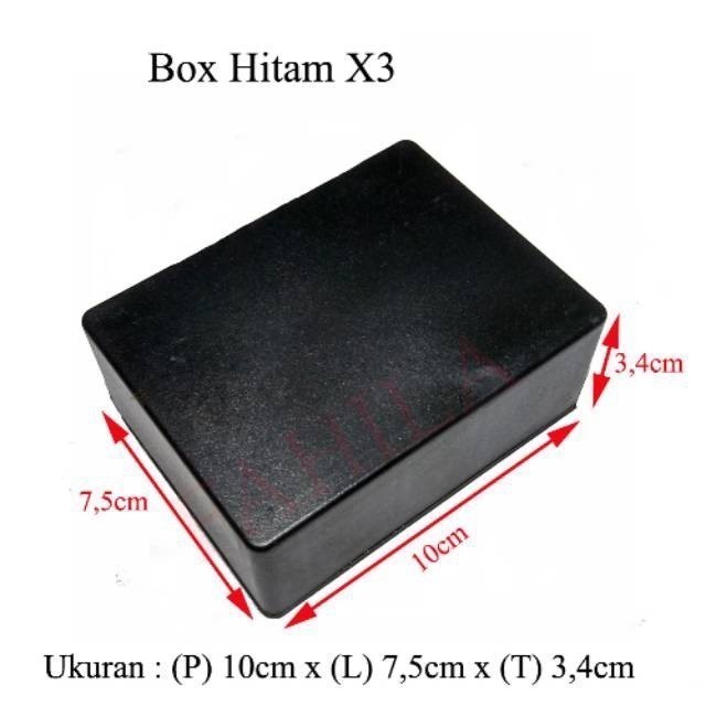 Box hitam plastik X3