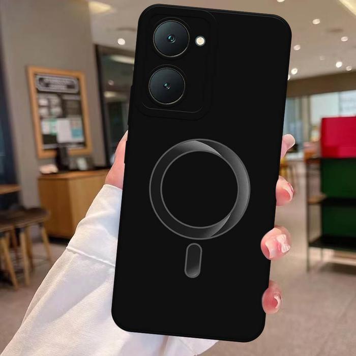 Softcase Kompatibel Untuk Vivo Y03 / Y03t / Y18 - Motif Magsafe Terbaru, Kesing Handphone, Silikon C