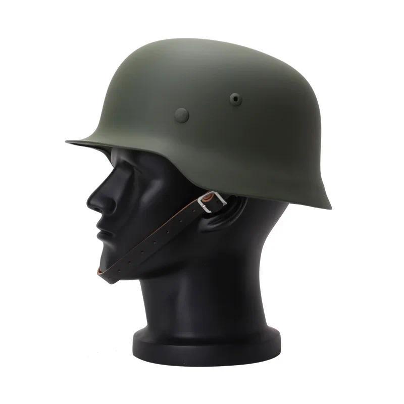 Tactical German WW2 World War 2 All Steel Helmets Stahlhelm Military Army Motorcycle M1935 Memorial 