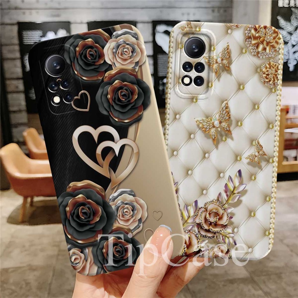 Case Hp Untuk Infinix Hot 11s Nfc Softcase Protect Camera Motif Bunga Kekinian