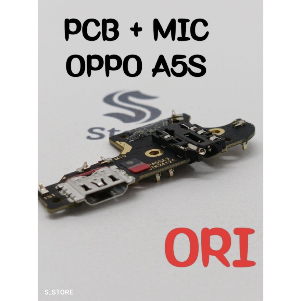 CONNECTOR CHARGER OPPO A5S ORI PAPAN KONEKTOR CAS PCB BOARD FLEXIBLE CAS OPPO A5S