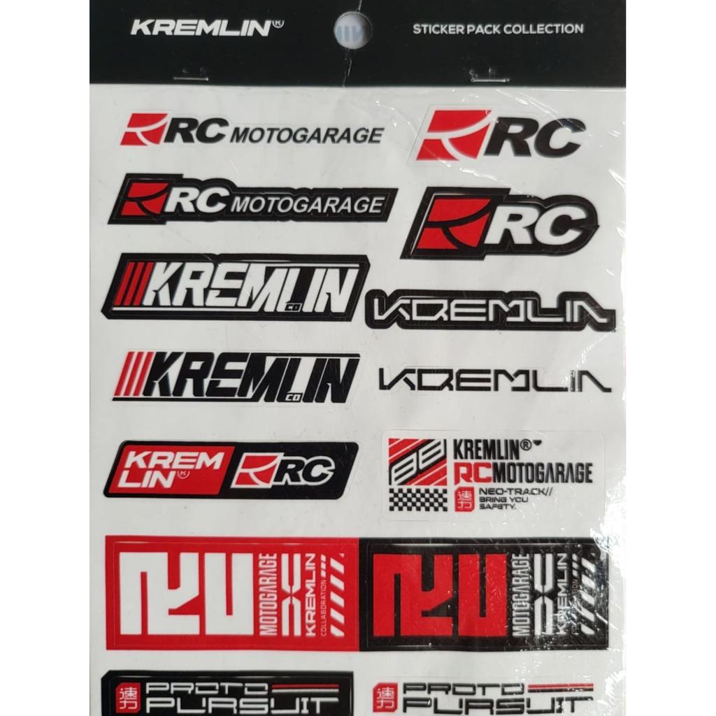 Kremlin Stiker Kremlin X RC Motogarage Biker Jacket Proto Pursuit Original Kolaborasi Gaya Jepang un