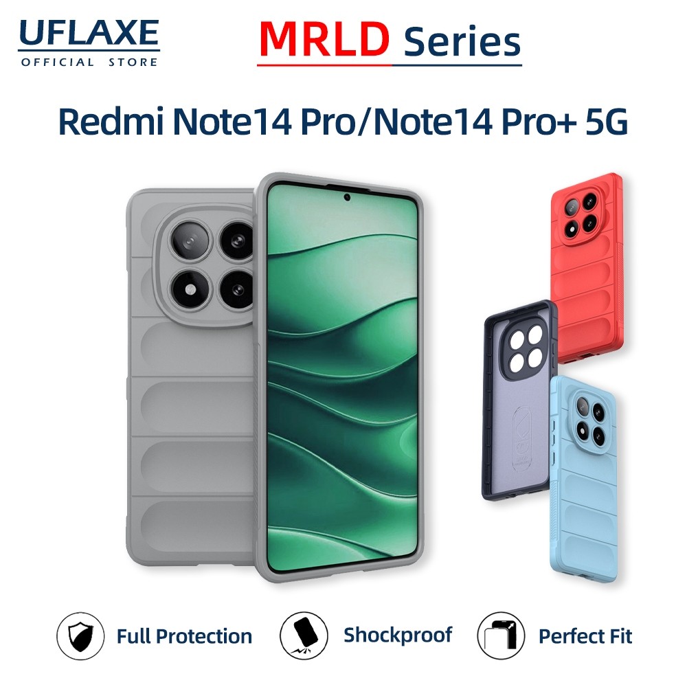 UFLAXE MRLD - Untuk Xiaomi Redmi Note 14 Pro / Redmi Note 14 Pro Plus 5G Case - Shockproof Soft Case