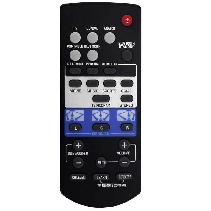 Replace FSR80 ZG80760 Remote Control For Yamaha Soundbar YSP-1400BL YSP1400 YSP-1400 Auo System