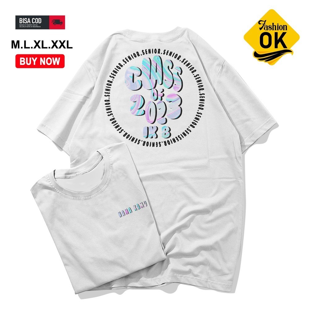 Arkana Custom - Kaos Kelas Custom Bebas Ganti Foto dan Tulisan - DTF - Catton - unisex - bayar ditem