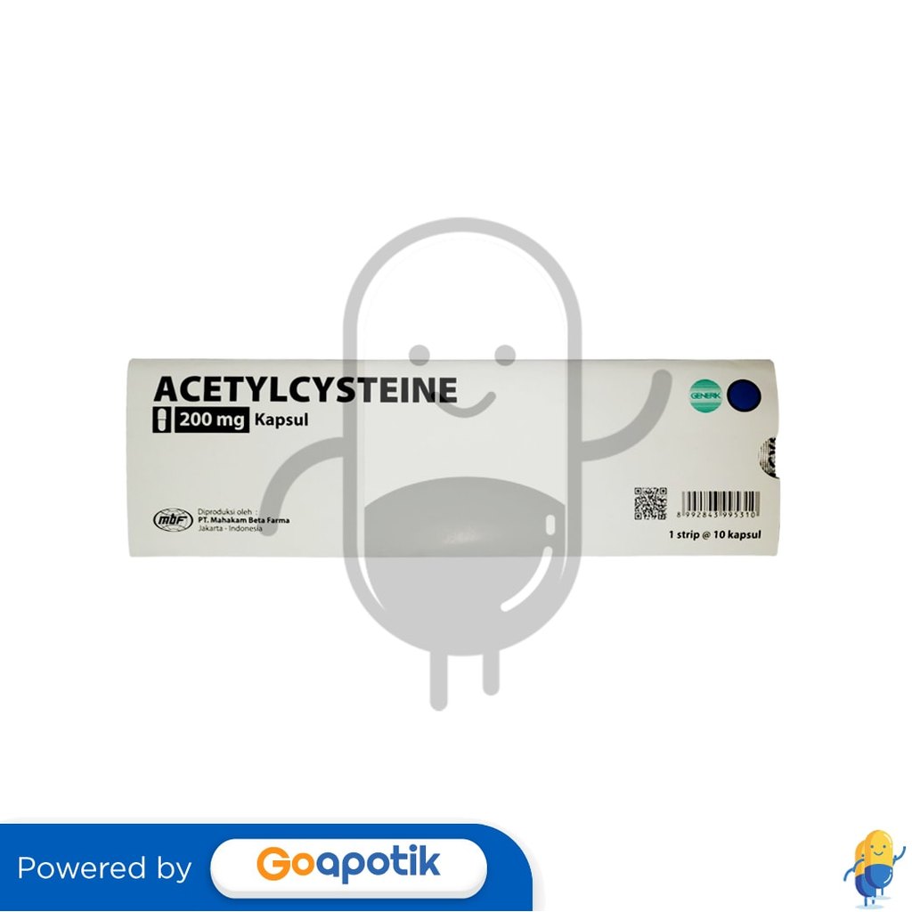 Acetylcysteine Mahakam 200 Mg Strip 10 Kapsul