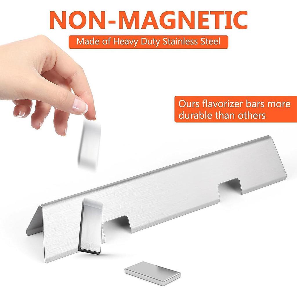 3Pcs Flavor Bars BBQ Easy to Clean Multifunction Replacement Grill Heat Plates for ES220 200 Series 