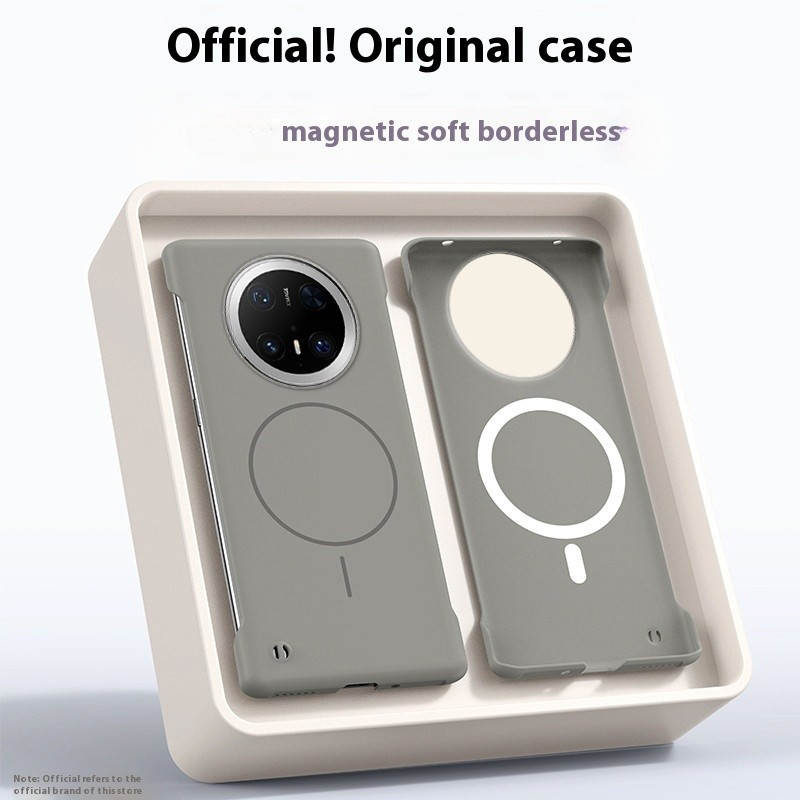 Ultra Thin Matte Frameless Magnetic Wireless Charge Case Untuk Huawei Mate 70 Pro Mate 60 50 40 30 P