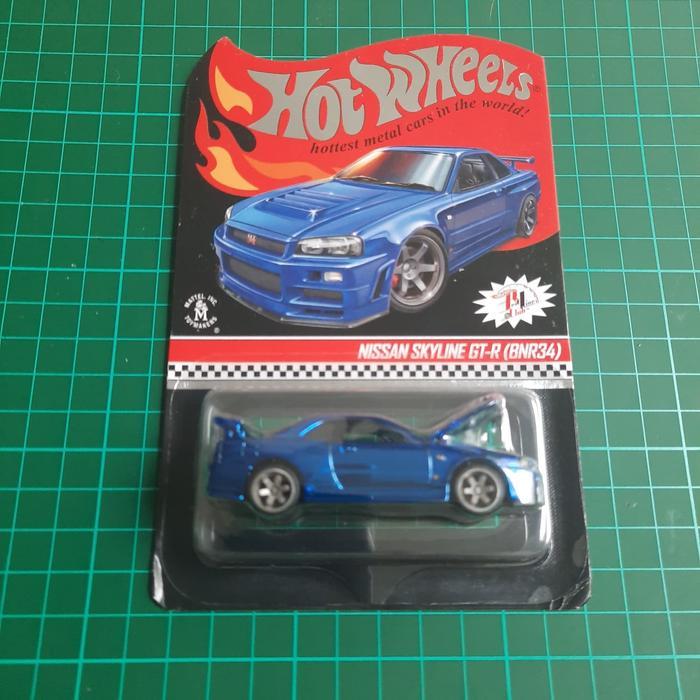 Hot Wheels edisi - RLC Nissan Skyline GT R (BNR34) Blue