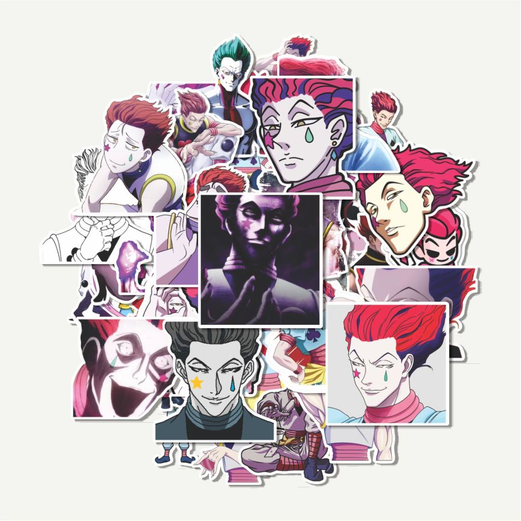 Sticker Pack Stiker Hisoka Hxh | Sticker TUMBLR | Stiker LAPTOP KOPER HELM