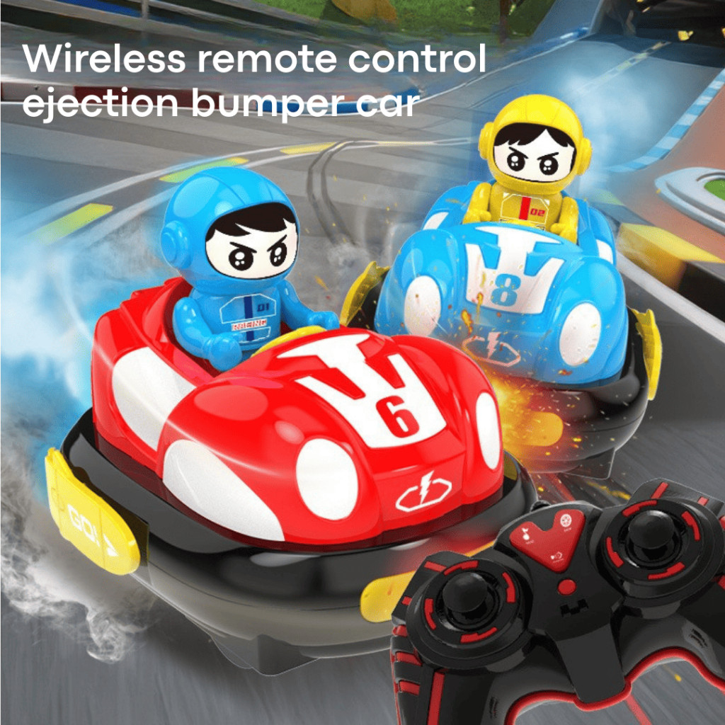 HANU.SHOP Mini Gokart Anak V2 / Mobil Bumper Lucu / Remote Control Bomb Car / Bumper Kart Anak V2 / 