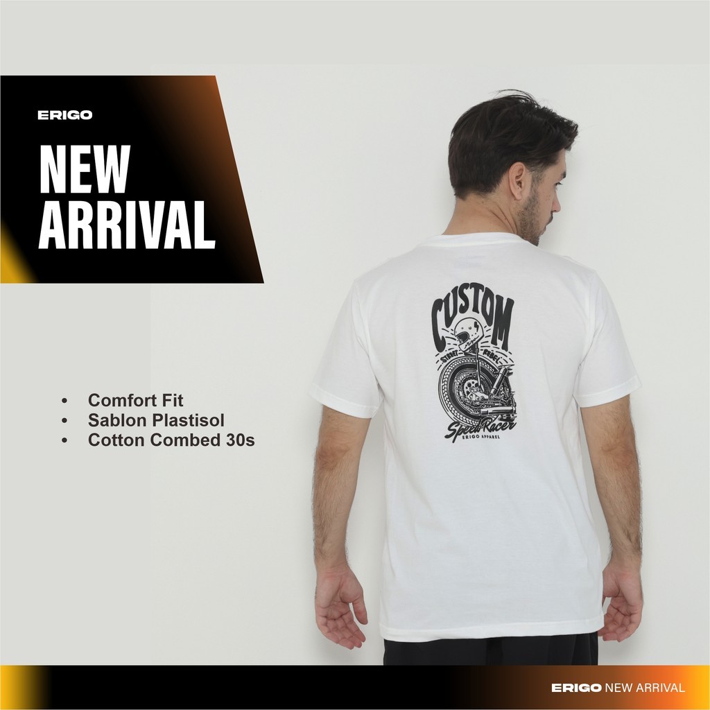 Erigo T-Shirt Giovani White - Kaos Unisex