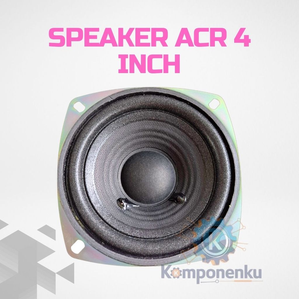 Speaker ACR Woofer 4 Inch Prestige W 8347 untuk Audio DIY & Mobil