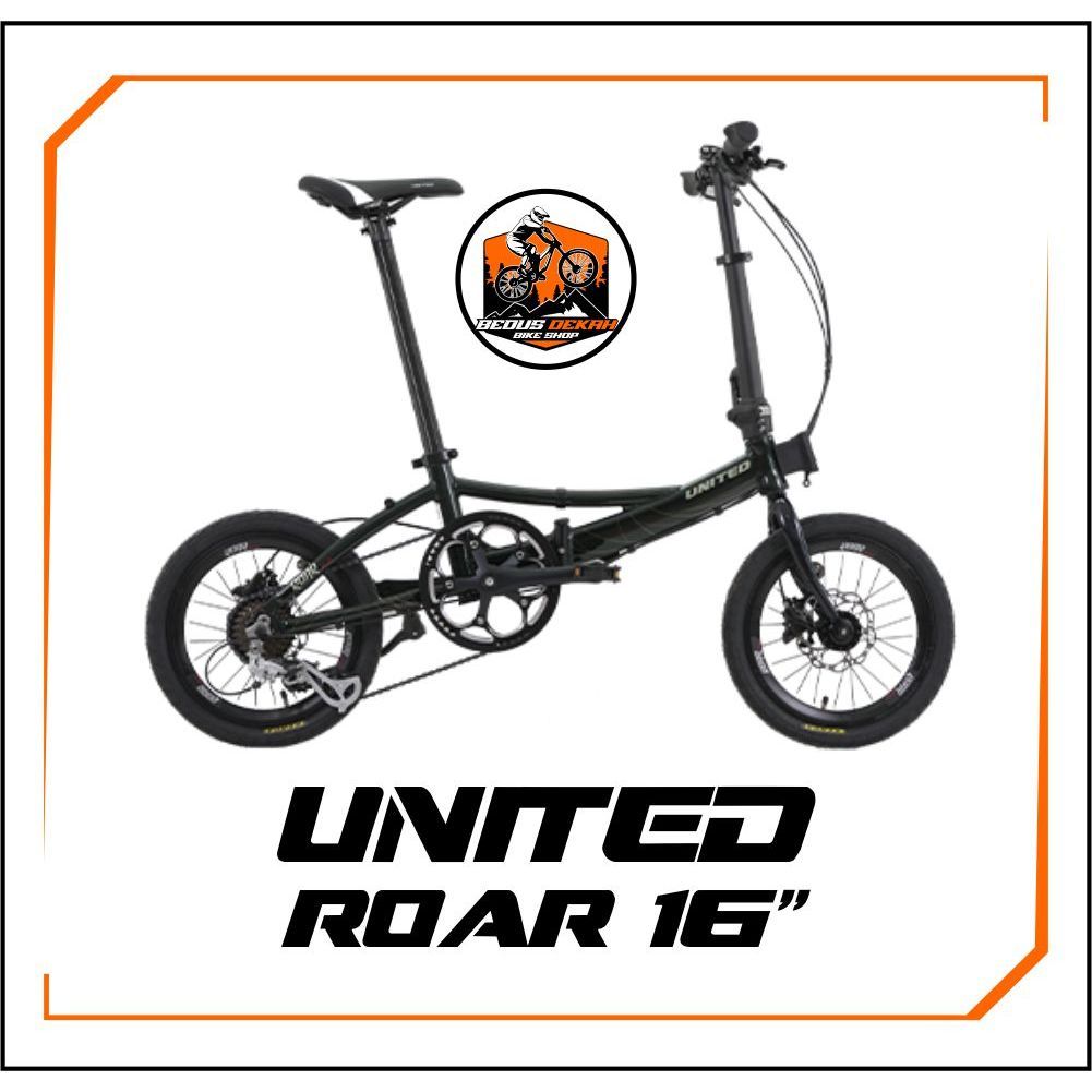 SEPEDA LIPAT FOLDING BIKE 16 INCH UNITED ROAR