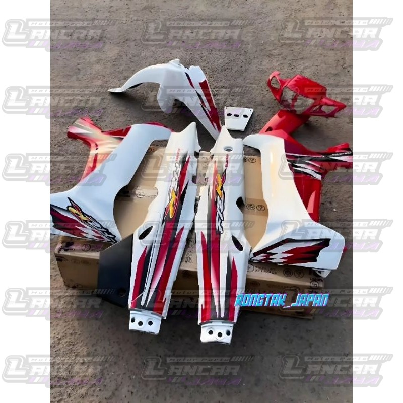 full set bodi halus fizr f1zr fiz r milenium merah putih cover body fizr f1zr fiz r milenium merah