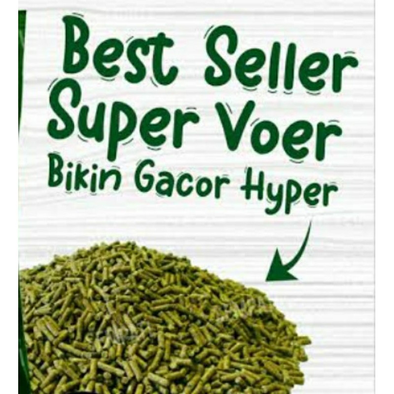 Voer Burung Kicau Pur Hijau Burung Trucuk Jalak Kutilang murai kacer dll 1 Kg