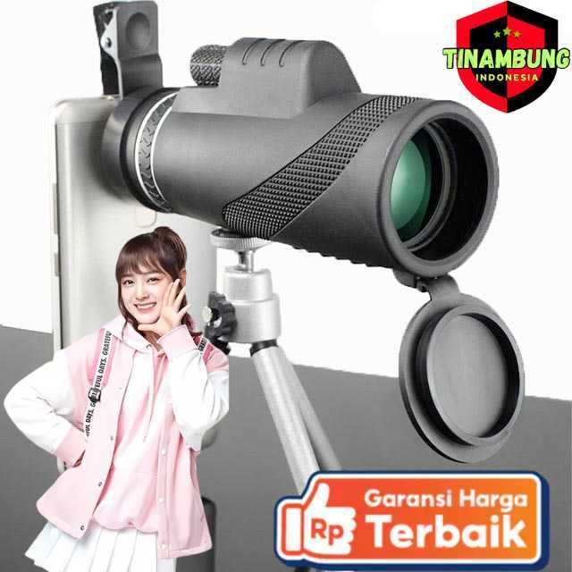 MOGE Teropong Smartphone Monokuler 40 x 60 Magnification Zoom - KL1040