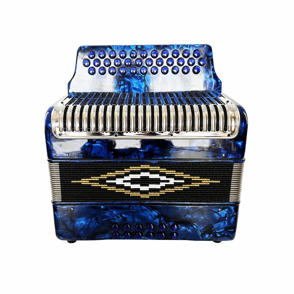 SEASOUND Professional 12 Bass Student Accoron trument Acordeon JB3412 High Quality OEM Blue Celluloi
