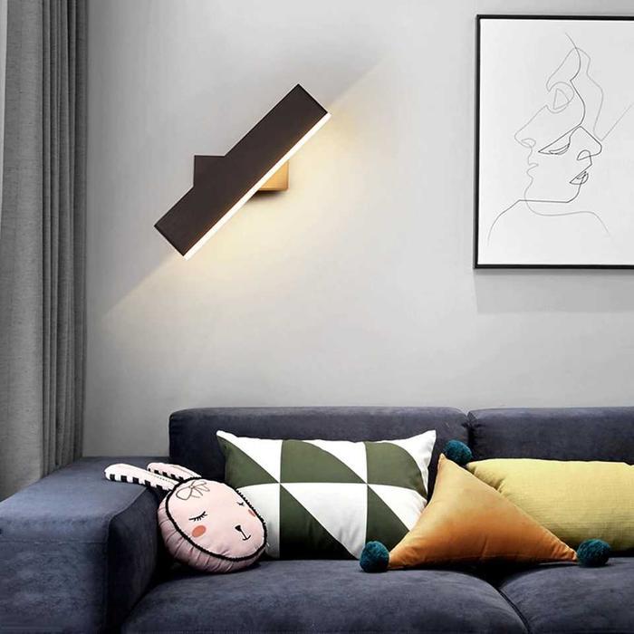 Wall Lamp Putar Sorot Indoor 3000K - Lampu Dinding Hias Warm White 7W Minimalis Aesthetic Dalam Ruma