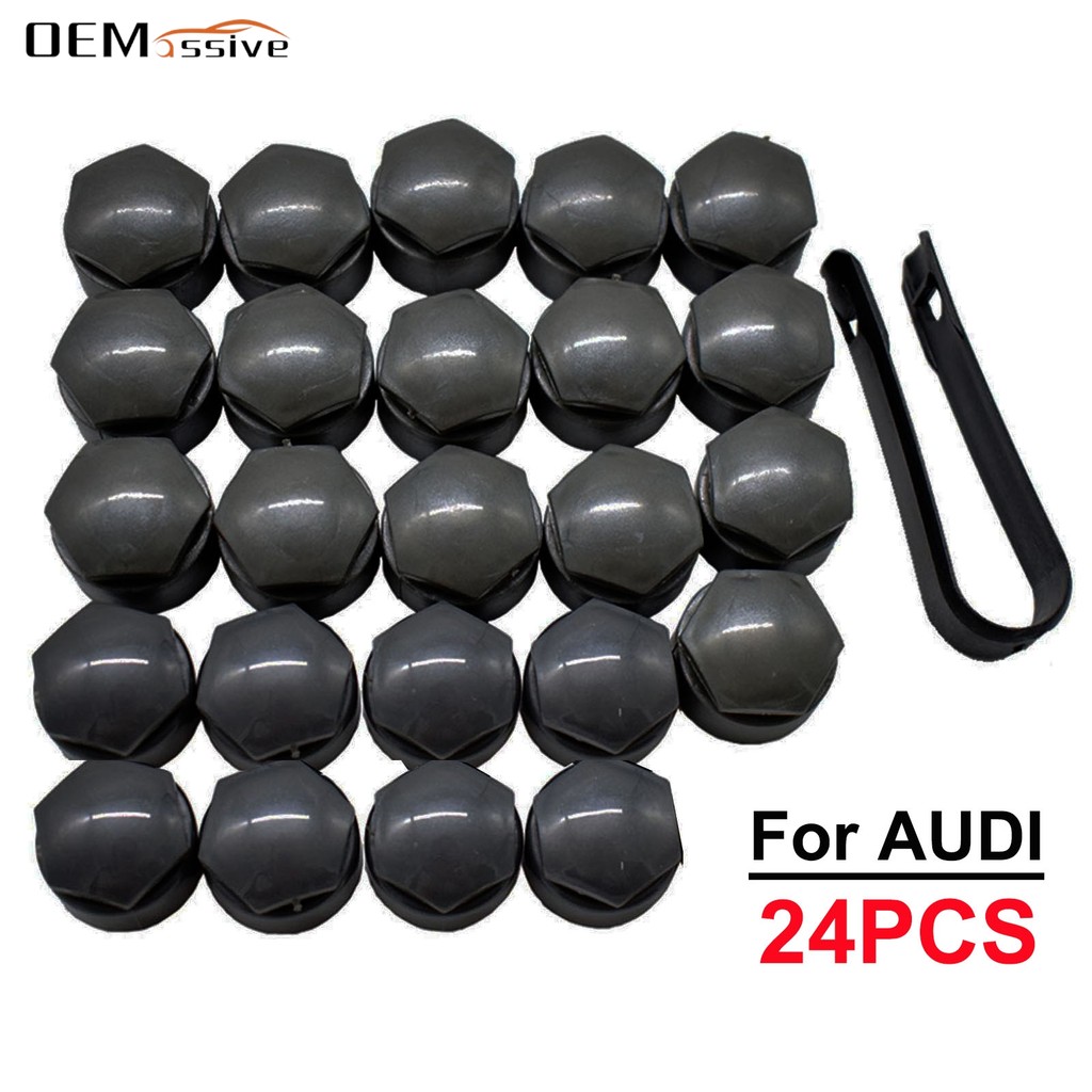 25mm Black Vehicle Wheel Nuts Bolts Head Cover Caps Protective Car Exterior Decoration Wheel Hub Gua