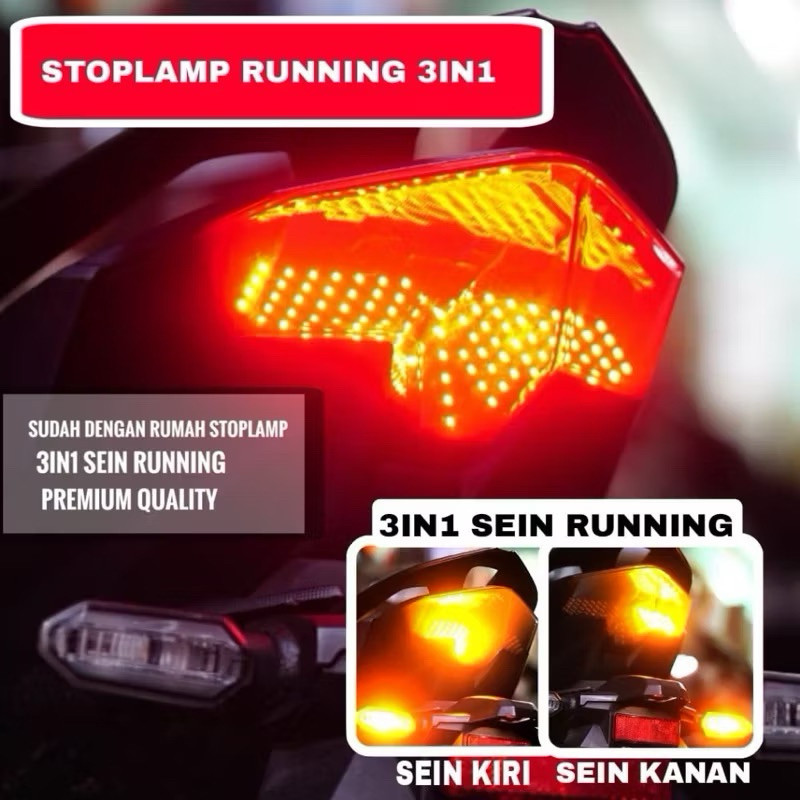 LAMPU STOP RUNNING STOP LAMP RUNNING LED VARIO125 LED VARIO 150 OLD VARIO 150 NEW