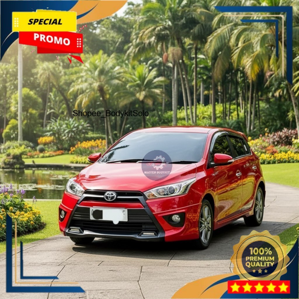 (Ready Stok) BODYKIT TOYOTA YARIS 2014 2015 2016 2017 TRD BEMPER/BUMPER YARIS