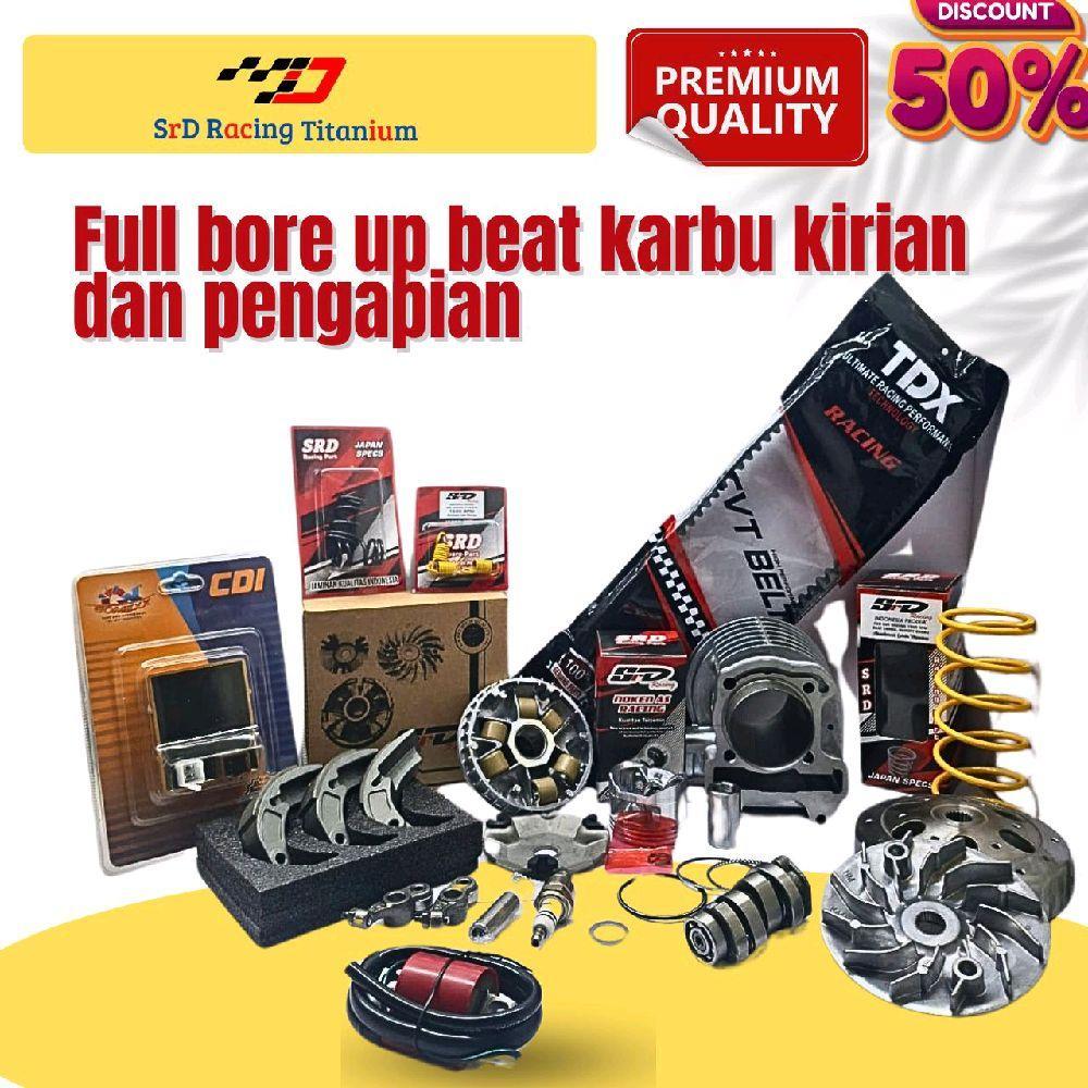 Paket Full Bore Up 130cc BEAT KARBU SCOOPY KARBU 19 ITEM DAN PAKET SEMI UPGRADE pulley pulley  13  5