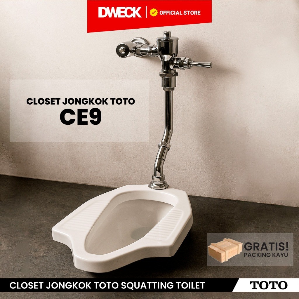 Closet Jongkok TOTO CE9 Original / Closet Jongkok Toto
